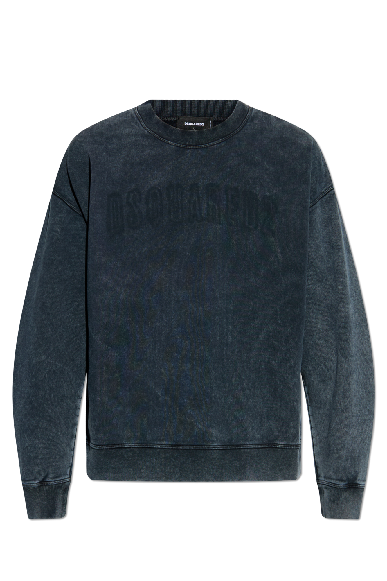 Dsquared2 crewneck ロゴ スウェット Wash Cool Fit Crewneck 3D Logo Sweatshirt